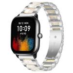 20mm xDfind Three Beads Metal Resin Watch Band(Silver White)