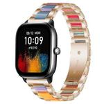 20mm xDfind Three Beads Metal Resin Watch Band(Rose Gold Rainbow)