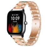 20mm xDfind Three Beads Metal Resin Watch Band(Rose Gold Green)