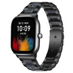 20mm xDfind Three Beads Metal Resin Watch Band(Black Blue)