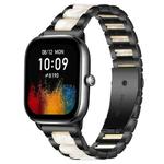 20mm xDfind Three Beads Metal Resin Watch Band(Black White)