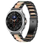 For Samsung Galaxy Watch8 / 8 Classic xDfind Three Beads Metal Resin Watch Band(Black Green)