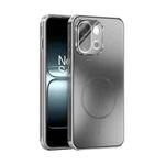 For OnePlus 13T ABEEL Heat Dissipation Frosted MagSafe Phone Case with Lens Film(Silver)