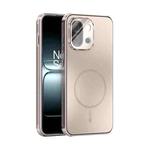 For OnePlus 13T ABEEL Heat Dissipation Frosted MagSafe Phone Case with Lens Film(Rose Gold)