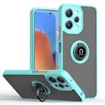 For Redmi 12 4G Q Shadow 1 Series TPU + PC Phone Case with Ring(Sky Blue)