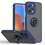 For Redmi 12 4G Q Shadow 1 Series TPU + PC Phone Case with Ring(Royal Blue)