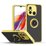 For Redmi 12C / 11A Q Shadow 1 Series TPU + PC Phone Case with Ring(Yellow)