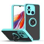 For Redmi 12C / 11A Q Shadow 1 Series TPU + PC Phone Case with Ring(Sky Blue)