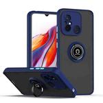 For Redmi 12C / 11A Q Shadow 1 Series TPU + PC Phone Case with Ring(Royal Blue)
