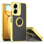 For Redmi 13C 4G Q Shadow 1 Series TPU + PC Phone Case with Ring(Yellow)