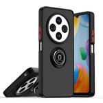 For Redmi 14C 4G Q Shadow 1 Series TPU + PC Phone Case with Ring(Black+Red)