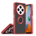 For Redmi 14C 4G Q Shadow 1 Series TPU + PC Phone Case with Ring(Red)