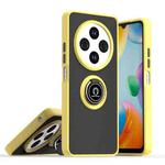 For Redmi 14C 4G Q Shadow 1 Series TPU + PC Phone Case with Ring(Yellow)