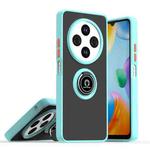 For Redmi 14C 4G Q Shadow 1 Series TPU + PC Phone Case with Ring(Sky Blue)