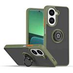 For Redmi A5 4G 171.7mm Q Shadow 1 Series TPU + PC Phone Case with Ring(Army Green)