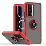 For Redmi K60 / K60 Pro / Poco F5 Pro Q Shadow 1 Series TPU + PC Phone Case with Ring(Red)