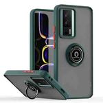 For Redmi K60 / K60 Pro / Poco F5 Pro Q Shadow 1 Series TPU + PC Phone Case with Ring(Dark Green)