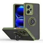 For Redmi Note 12 Pro 5G Global Q Shadow 1 Series TPU + PC Phone Case with Ring(Army Green)