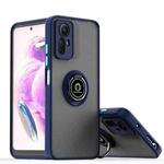 For Redmi Note 12S 4G Q Shadow 1 Series TPU + PC Phone Case with Ring(Royal Blue)