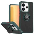 For Redmi Note 14 4G 164.84mm Q Shadow 1 Series TPU + PC Phone Case with Ring(Dark Green)