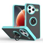 For Redmi K80 / Poco F7 Pro Q Shadow 1 Series TPU + PC Phone Case with Ring(Sky Blue)