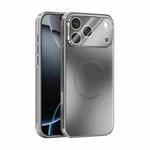 For iPhone 17 Pro Max ABEEL Heat Dissipation Frosted MagSafe Phone Case with Lens Film(Silver)