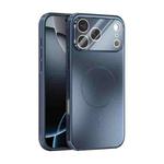 For iPhone 17 Pro Max ABEEL Heat Dissipation Frosted MagSafe Phone Case with Lens Film(Dark Blue)