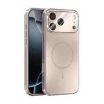 For iPhone 17 Pro Max ABEEL Heat Dissipation Frosted MagSafe Phone Case with Lens Film(Rose Gold)