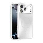 For iPhone 17 Pro Max ABEEL Heat Dissipation Frosted MagSafe Phone Case with Lens Film(White)