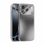 For iPhone 17 Pro ABEEL Heat Dissipation Frosted MagSafe Phone Case with Lens Film(Silver)