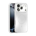 For iPhone 17 Pro ABEEL Heat Dissipation Frosted MagSafe Phone Case with Lens Film(White)