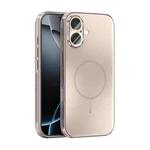 For iPhone 17 ABEEL Heat Dissipation Frosted MagSafe Phone Case with Lens Film(Rose Gold)