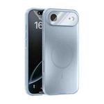 For iPhone 17 Air ABEEL Heat Dissipation Frosted MagSafe Phone Case with Lens Film(Light Blue)