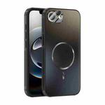 For iPhone 16e ABEEL Heat Dissipation Frosted MagSafe Phone Case with Lens Film(Black)