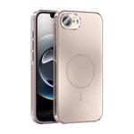 For iPhone 16e ABEEL Heat Dissipation Frosted MagSafe Phone Case with Lens Film(Rose Gold)