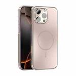 For iPhone 16 Pro Max ABEEL Heat Dissipation Frosted MagSafe Phone Case with Lens Film(Rose Gold)