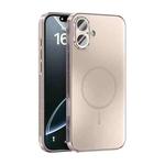 For iPhone 16 Plus ABEEL Heat Dissipation Frosted MagSafe Phone Case with Lens Film(Rose Gold)