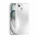 For iPhone 15 ABEEL Heat Dissipation Frosted MagSafe Phone Case with Lens Film(White)