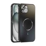 For iPhone 14 ABEEL Heat Dissipation Frosted MagSafe Phone Case with Lens Film(Black)