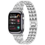 For Huawei Watch D2 xDfind Five Beads Full Diamond Metal Watch Band(Silver)