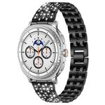 For Samsung Galaxy Watch8 / 8 Classic xDfind Five Beads Full Diamond Metal Watch Band(Black)