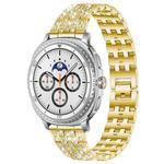 For Samsung Galaxy Watch8 / 8 Classic xDfind Five Beads Full Diamond Metal Watch Band(Gold)