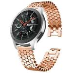 22mm xDfind Fish Scale Texture Metal Watch Band(Rose Gold)