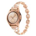 22mm xDfind Diamond Stainless Steel Watch Band(Rose Gold)