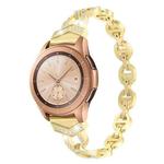 22mm xDfind Diamond Stainless Steel Watch Band(Gold)