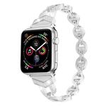 For Apple Watch 38 / 40 / 41 / S10 42mm xDfind Diamond Stainless Steel Watch Band(Silver)