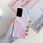 For Samsung Galaxy Note 20 Laser Marble Pattern TPU Protective Case(Pink Floating Cloud)