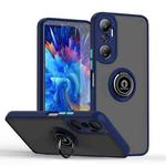 For Infinix Hot 20 Q Shadow 1 Series TPU + PC Phone Case with Ring(Royal Blue)