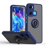For Infinix Hot 20 Play Q Shadow 1 Series TPU + PC Phone Case with Ring(Royal Blue)