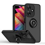 For Infinix Hot 30i Q Shadow 1 Series TPU + PC Phone Case with Ring(Black+Black)